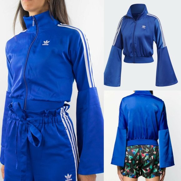 adidas bell sleeve track jacket